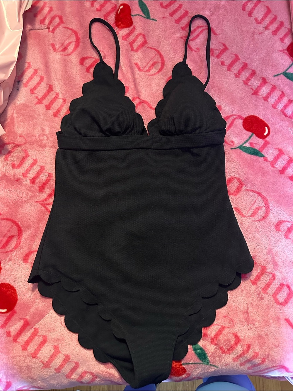 Marysia Swim Black Scalloped
Halter One-Piece